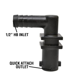 Valley Industries G-8231003-CSK Elbow Nozzle Body, 1/2", Black