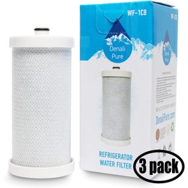 3-Pack Replacement for Frigidaire FRS6R5ESBG Refrigerator Water Filter - Compatible with Frigidaire WF1CB, WFCB Fridge Water Filter Cartridge