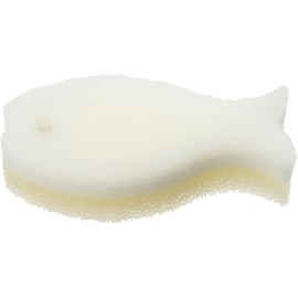 Marna K662W Fish-shaped Sponge W (Sponge for Dishwashing / 3-layer Structure) Kitchen Sponge Dishwashing Sponge Kitchen Sponge (White)
