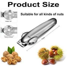Chestnut Clip, Stainless Steel Chestnut Cutter, Chestnut Opener, Chestnut Tongs, Walnuts Nutcracker, Stainless Steel Nutcracker, Kitchen Appliances Dry Fruit Opener, for Walnuts, Chestnuts, Nuts