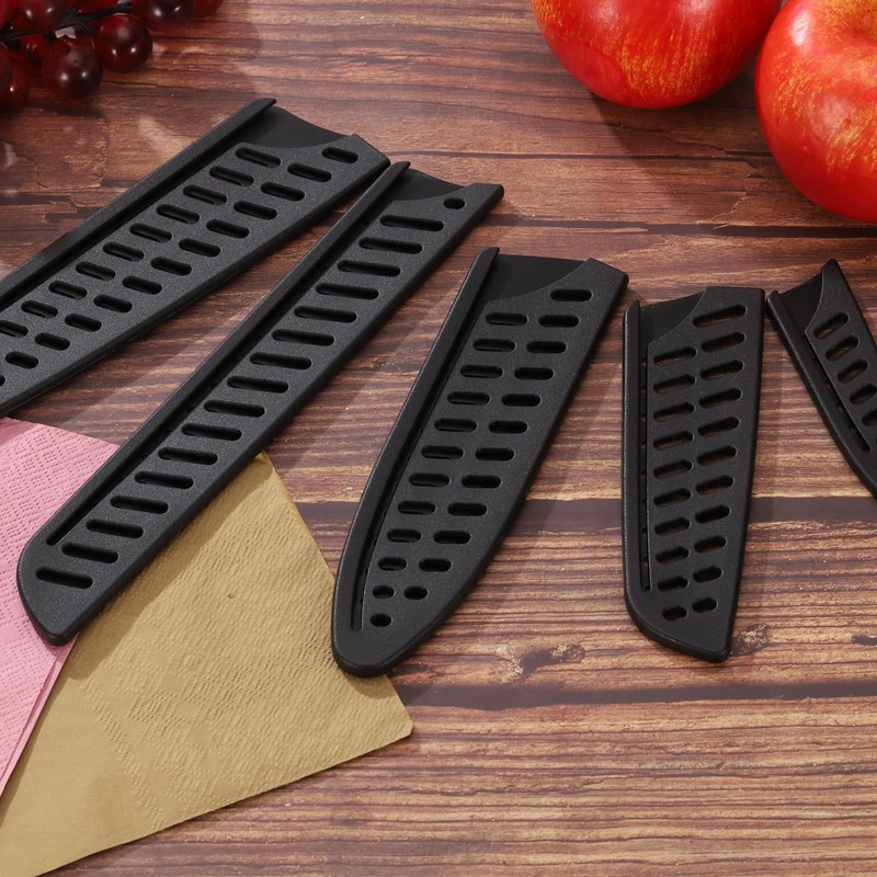 uxcell 6 Pcs Knife Cover Sleeves, 3.9" x 1" PP
