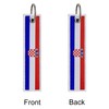 LLBFHH 3 Pcs Croatia Croatian Country Flag Keychain,Woven label Key