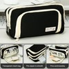Large Pencil Case Study Must Haves, Aesthetic Pencil Case, Black