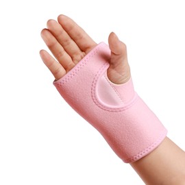 Wrist Brace Wrist Splint Elastic Adjustable Wrist Support for Sports Sprains, Arthritis, Tendonitis, Carpal Tunnel Syndrome, One Size, 1 Piece (Right Hand, Pink)