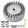 CADUFUELLY Aluminum Flywheel 10krpm, Silver Flywheel, Minibike Performance Parts Replacement for Predator 212cc 196cc 224cc Non Hemi Ghost