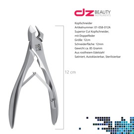 DZ Nail Clippers Pointed Head Cutter Toenail Pliers for Thick or Ingrown Nails Made of Stainless Steel