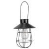 Solar Lantern Waterproof Hanging Light Outdoor Iron Art Hollow LED