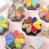 Desuibao Stempelkissen in 8 Farben, Blütenblatt für Gummistempel, waschbares Regenbogen-Stempelkissen,
