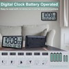 Atomic Wall Clock Battery Operated,10.5 inch Digtial Desk Clock with