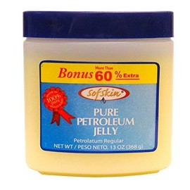SOFSKIN (USA) Brand)100% Pure Petroleum Jelly (Amber Yellow) 226 gm - No Smell, No Artificial Colour