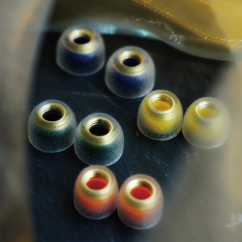 Tang Sancai Noble Earbud Tips, Brass IEM Ear Plugs, Replaceable