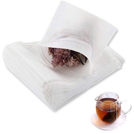 400 PCS Tea Filter Bags, Tea Bags for Loose Tea, Cotton Drawstring Seal Tea Infusers Bag for Loose Leaf Tea, Coffee, Spice, Herbs