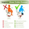 ROMGUAR CRAFT 7 Inch Bamboo Toilet Stool, Foldable Poop Stool,