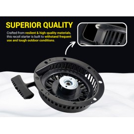 Canamax 590749 590749A Recoil Pull Starter - Compatible with Tecumseh Snowblower 590789 590672 590733 HM100 HMSK80 HMSK85 HMSK90 HMSK100 HMSK105 HMSK110 LH318 LH358 Snow King