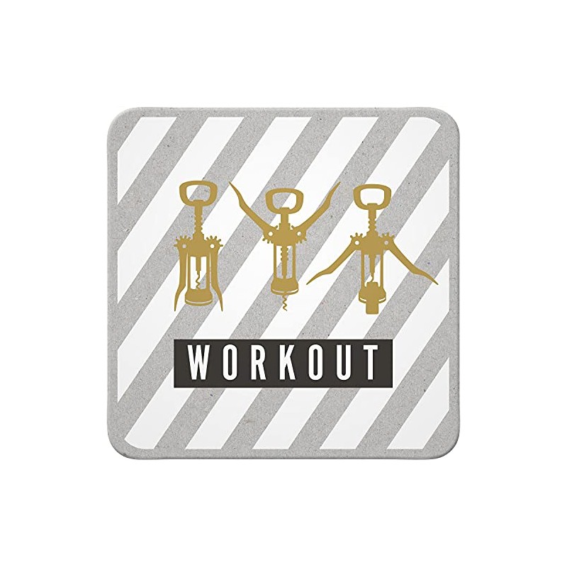 H:)PPY life 47444 Workout, Cork, 9.5 cm x 9.5 cm,