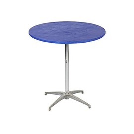 Kwik-Covers 24" Round Fitted Plastic Table Covers, Bundle of 5 (Royal Blue)