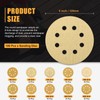 CoCud 100 Pcs 5 Inch Sanding Disc 60/80/120/150/180/220/320/400/600/800 Grit 8