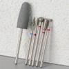 6pcs/set Diamond Sand Nail File Drill Cuticle Polishing Bit Nail