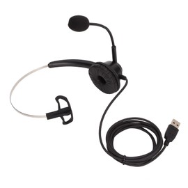 H360D‑USB Single Ear Business Headset,Noise Reduction USB Headphone,Built in HD Microphone,Wearing Comfort,Soft Ear Cushions and Flexible Headband,for Offices,Call