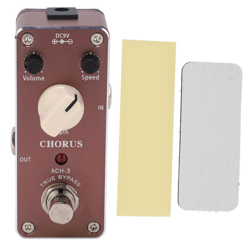 Chorus Effect Metal Guitar Monoblock Effector Pedal with LED Indicator