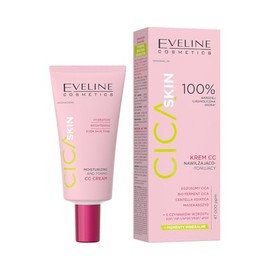 Eveline Cosmetics Cica Skin CC Cream Moisturising & Tonising, Vegan Formula, Reduces Redness, Smoothes & Regenerates, 50 ml