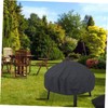 KICHOUSE 1pc Bbq Cover Pvc Coating Round Outdoor Fire Pit