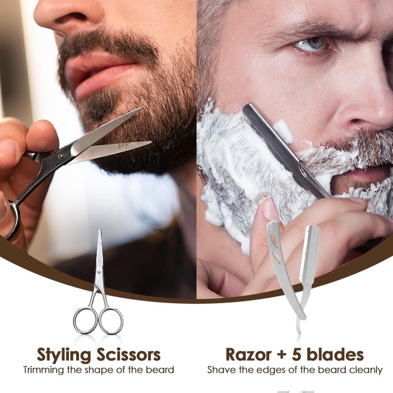 Beard Care Set for Men, Bledras 10 in 1 Beard