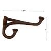 Midwest Craft House 8 Rustic Cast Iron Coat Hat Wall