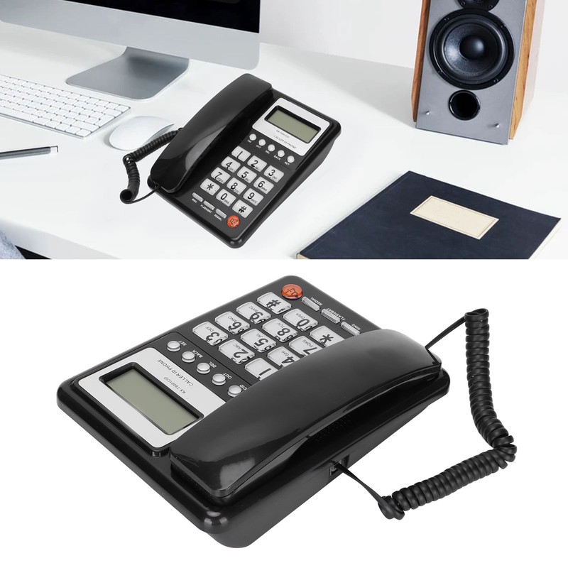 KXT8001CID Corded Telephone Caller ID Semi Hands Free Clear Display