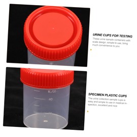 Kichvoe 10Pcs Leak Resistant Cups with Lids Plastic for Safe Liquid Testing Screw Caps for Medical Use and Sample