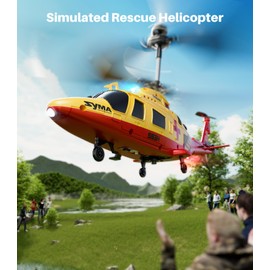 SYMA S53H Remote Control Helicopter with Simulation Rescue Design, One Key Take-Off, Altitude Hold, Low Battery Alert, for Boys and Enthusiast, 8.66x2.36x3.7 in