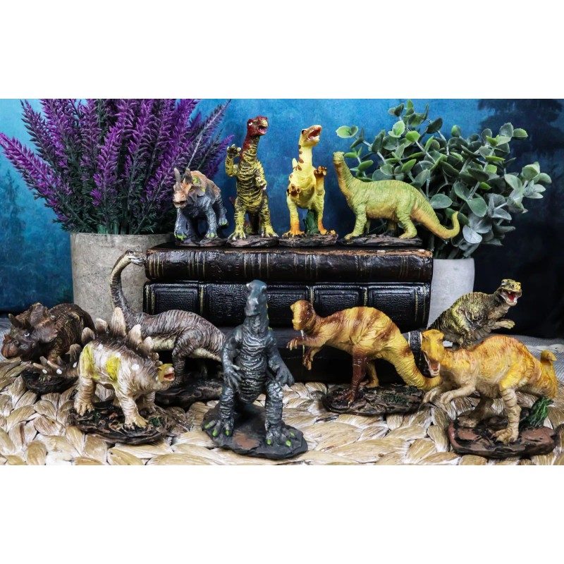 Ebros Gift Educational Prehistoric Dinosaur Miniature Figurines Collection Set of