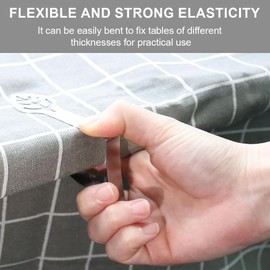 Pack of 10 Tablecloth Clips, Stainless Steel, Table Clips, Outdoor Table Cover Clamps, Table Cover Clips, for Thick Tables, Garden Table, Restaurant, Family Dining Table