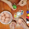 12 PCS Fake Eggs, Fake Chicken Egg Toy, Giant Plastic