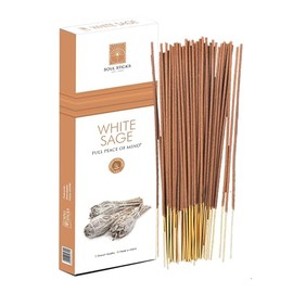 SOUL STICKS Premium Incense Sticks, 90g Packs (White Sage)