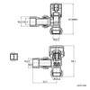 iBathUK | Thermostatic Chrome Angled Towel Radiator Valves TRV 15mm