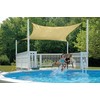 ShelterLogic 222 Outdoor Heavyweight Square Sun Shade Sail, 16' x