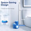 Toilet Bowl Cleaning Wand, Disposable Toilet Brush Kit with Replacement