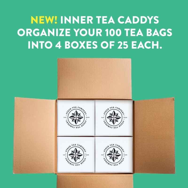 Stash Tea Double Bergamot Earl Grey Black Tea, Box of