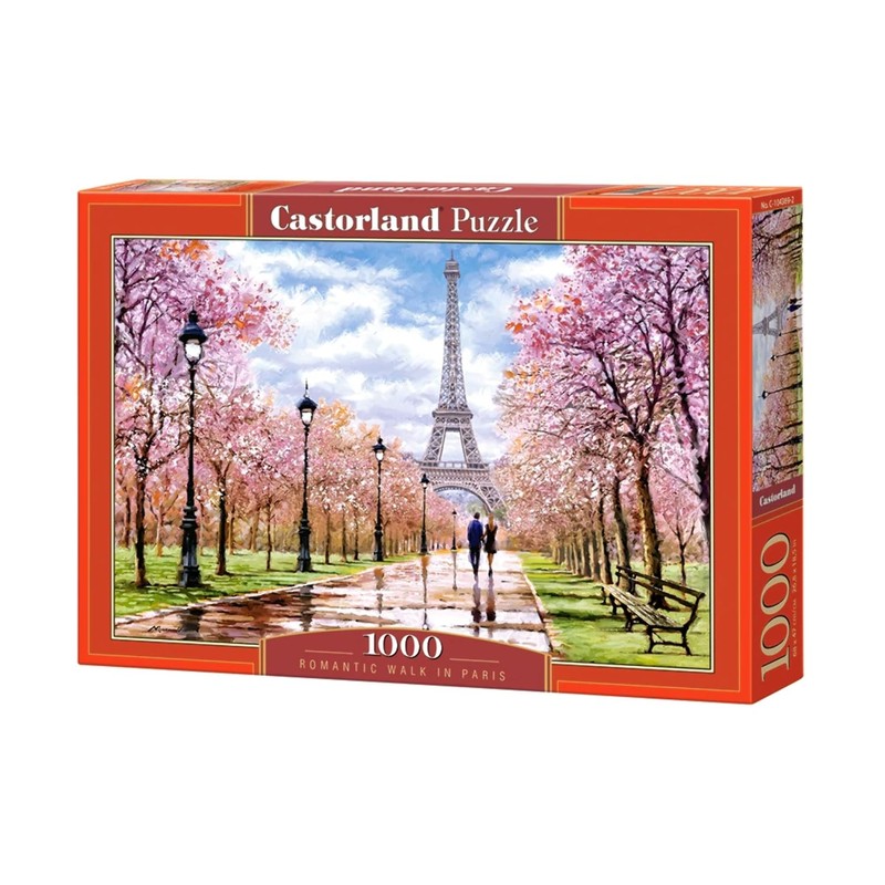 Castorland C-104369-2 Romantic Walk in Paris Jigsaw Puzzle, 1000 Pieces,