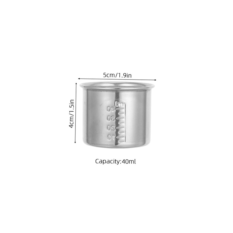 CHILDWEET 8pcs Stainless Steel Graduated Measuring Cups Dosing Container for