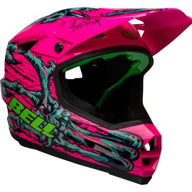 BELL Sanction 2 DLX MIPS Adult Full Face Mountain BMX Downhill Bike Helmet - Pink/Turquoise, X-Large