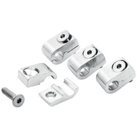 Allstar ALL18321 1/4" I.D Aluminum Clamp-On Style Universal Line Clamp, (Pack of 4)
