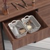 12 Packs Small Plastic Desktop Storage Basket, Mini Baskets, White