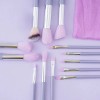 Set Brochas De Maquillaje 13 Pzs Profesional+bolsa Brocha Color Púrpura