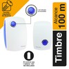 Sanelec 2643 Timbre Inalámbrico con Clavija, 32 Melodias, LED Indicador