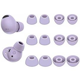 BLLQ Galaxy Buds Pro 2 Ear Tip Ear Gels Earuds Tip Silicone Tips Compatible with Galaxy Buds Pro 2, S/M/L 3 Size 6 Pairs Bora Purple,GBP2SP