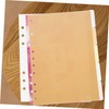 DOITOOL 5sheets Binder Dividers Plastic Index Tabs Organizers for Notebooks