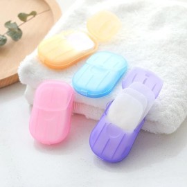 Juroicessry 500 Sheets Mini Disposable Soap Paper Hand Cleaner Travel Soap for Outdoor Campi