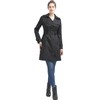BGSD Women Emma Waterproof Hooded Trench Coat Black X-Small